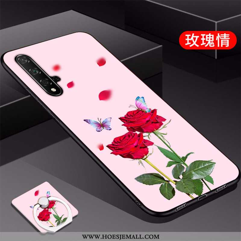 Hoesje Honor 20 Bescherming Mode Siliconen Mobiele Telefoon Trend Anti-fall Roze