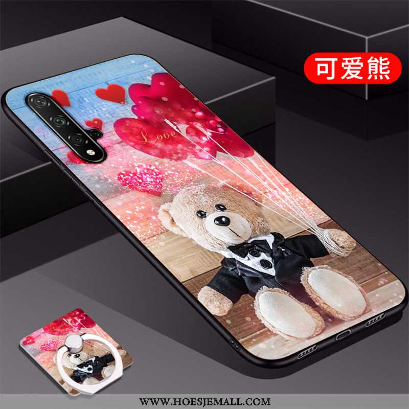 Hoesje Honor 20 Bescherming Mode Siliconen Mobiele Telefoon Trend Anti-fall Roze