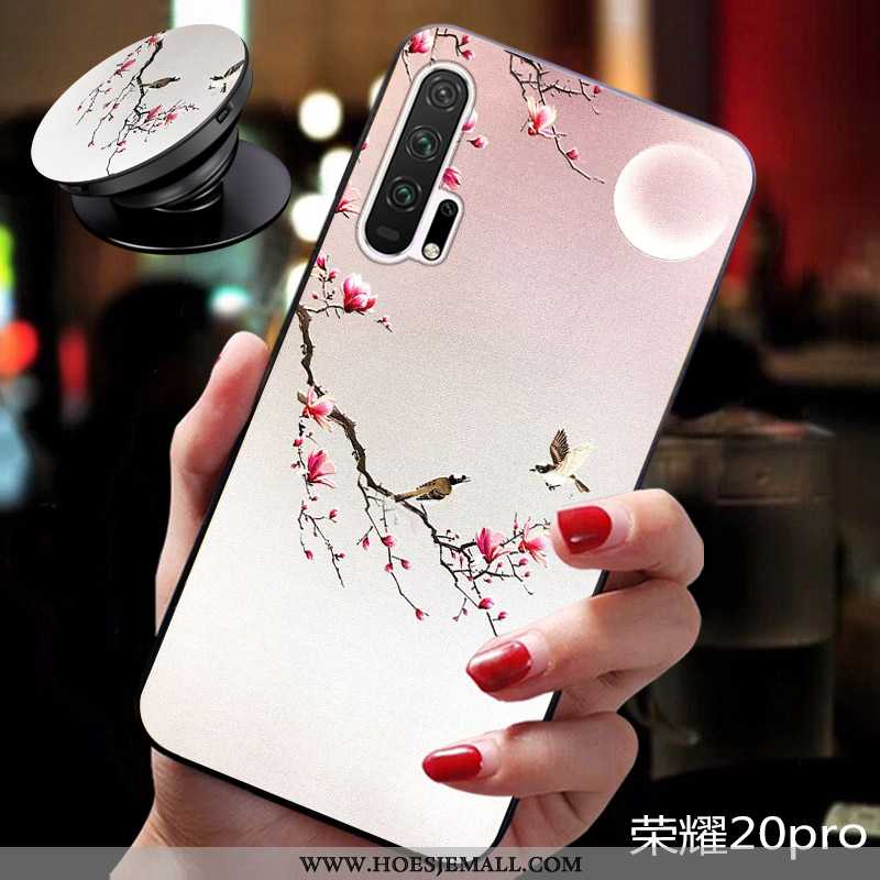 Hoesje Honor 20 Pro Reliëf Trend Vers All Inclusive Zacht Nieuw Super Roze