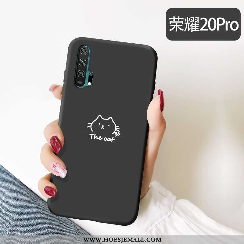 Hoesje Honor 20 Pro Trend Dun Mini Persoonlijk Bescherming Spotprent Zwarte