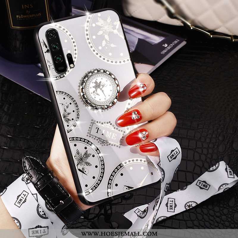 Hoes Honor 20 Pro Siliconen Bescherming Glas Mobiele Telefoon Zacht Hanger Zuiver Wit