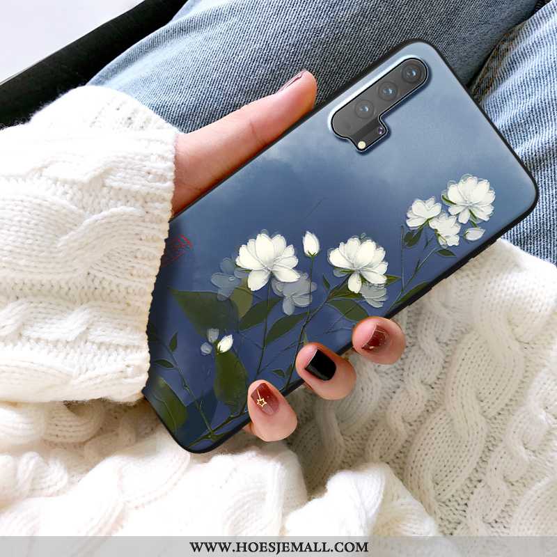 Hoesje Honor 20 Pro Schrobben Persoonlijk Kleur Scheppend All Inclusive Anti-fall Kunst Donkerblauwe