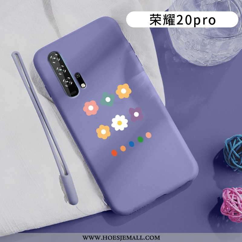 Hoesje Honor 20 Pro Super Dun Wind Mini Siliconen Schrobben Bescherming Purper