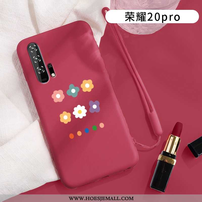 Hoesje Honor 20 Pro Super Dun Wind Mini Siliconen Schrobben Bescherming Purper