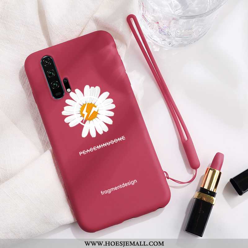 Hoesje Honor 20 Pro Siliconen Bescherming Net Red Anti-fall Mobiele Telefoon Madeliefjes Donkerblauw