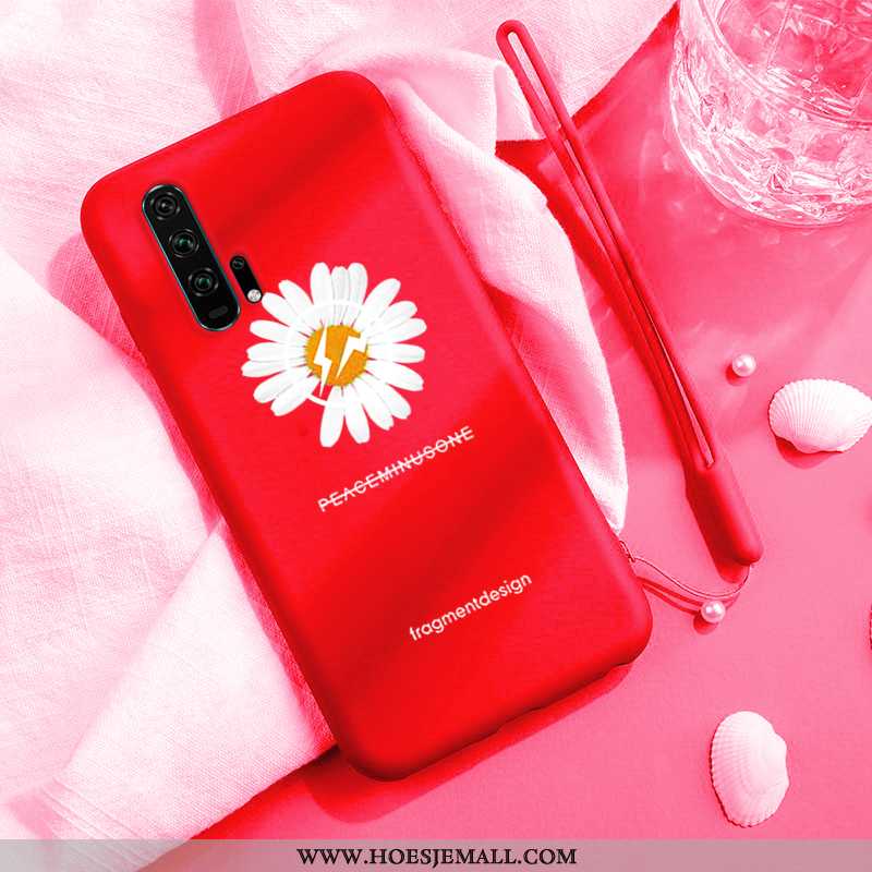 Hoesje Honor 20 Pro Siliconen Bescherming Net Red Anti-fall Mobiele Telefoon Madeliefjes Donkerblauw