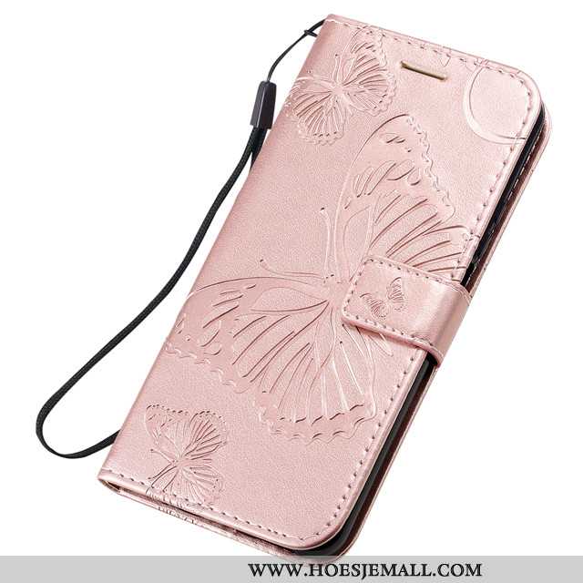 Hoes Honor 20 Pro Leren Hoesje Zacht Anti-fall Roze Siliconen Mobiele Telefoon Clamshell