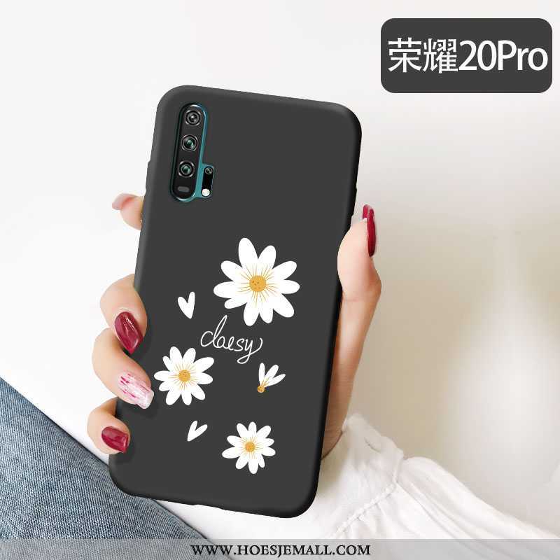 Hoesje Honor 20 Pro Trend Dun Mobiele Telefoon Mode Schrobben Mooie All Inclusive Zwarte