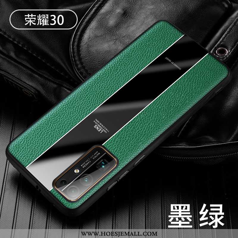 Hoesje Honor 30 Trend Super Zacht Leren Dun Anti-fall Groen