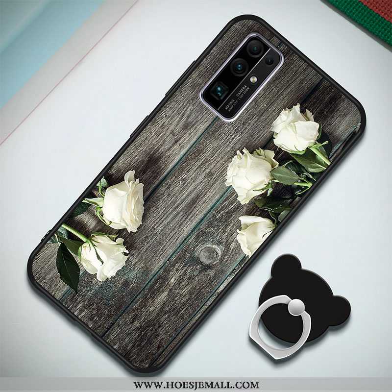 Hoesje Honor 30 Bescherming Spotprent Hoes Anti-fall Siliconen Mobiele Telefoon Donkerblauwe