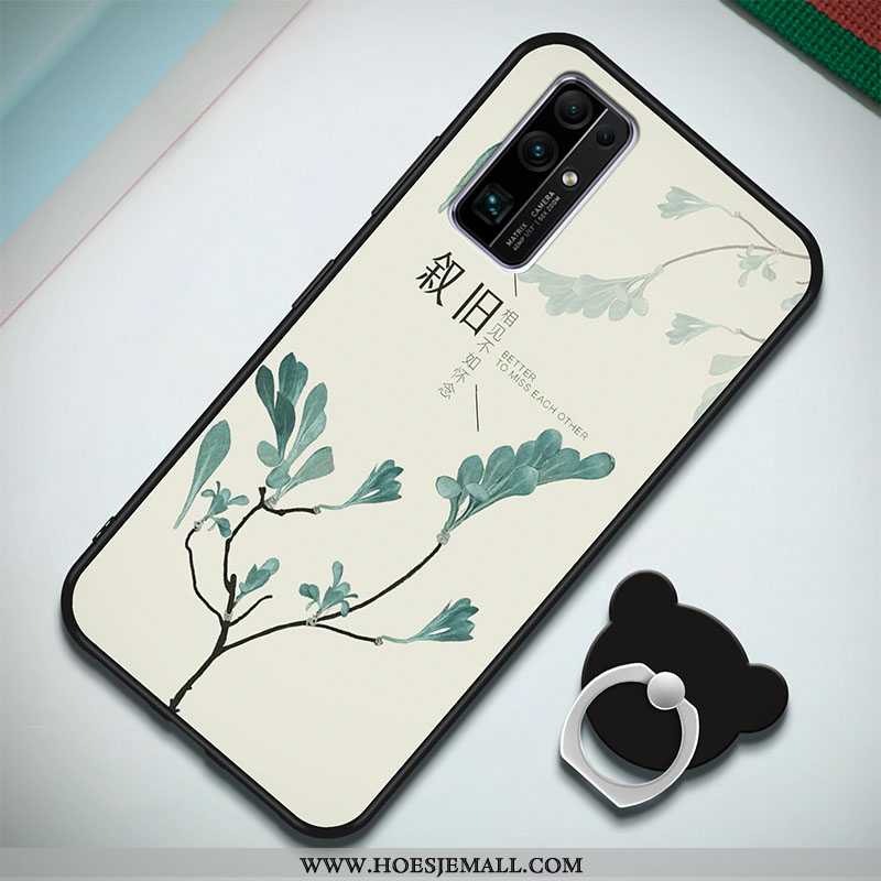 Hoesje Honor 30 Bescherming Spotprent Hoes Anti-fall Siliconen Mobiele Telefoon Donkerblauwe