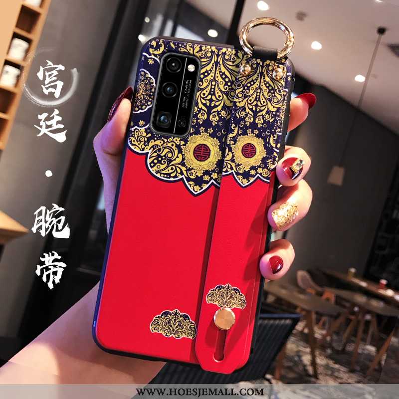 Hoes Honor 30 Pro Scheppend Trend Mobiele Telefoon Rood Anti-fall All Inclusive Chinese Stijl