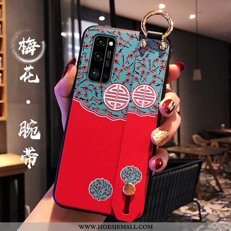 Hoes Honor 30 Pro Scheppend Trend Mobiele Telefoon Rood Anti-fall All Inclusive Chinese Stijl