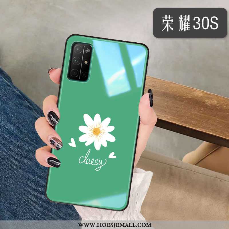 Hoesje Honor 30s Bescherming Glas Tempereren Dun Nieuw All Inclusive Madeliefjes Groen