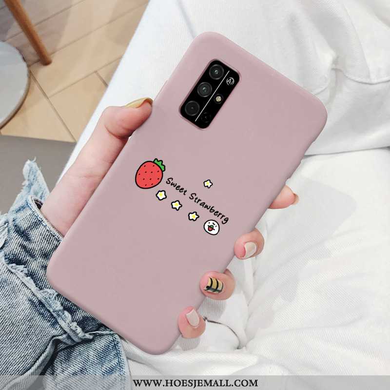 Hoesje Honor 30s Trend Siliconen Roze Scheppend Anti-fall Mobiele Telefoon