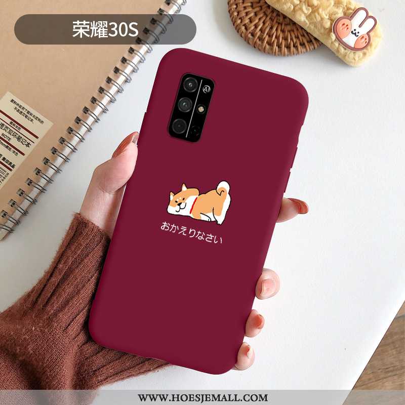 Hoesje Honor 30s Scheppend Spotprent Siliconen Rood Mobiele Telefoon Bescherming