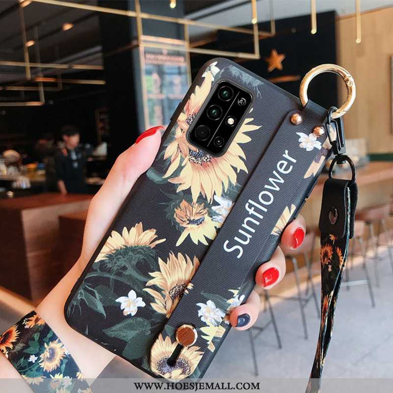 Hoesje Honor 30s Persoonlijk Scheppend Bescherming Hanger Mobiele Telefoon Mode Anti-fall Zwarte