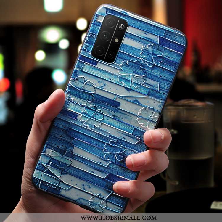 Hoes Honor 30s Persoonlijk Scheppend Mobiele Telefoon Hoesje Schrobben Trend Blauw Blauwe