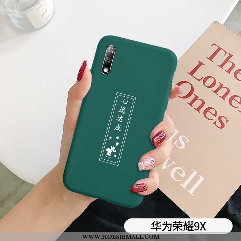 Hoesje Honor 9x Zacht Siliconen Trend Groen Scheppend Eenvoudige Mode