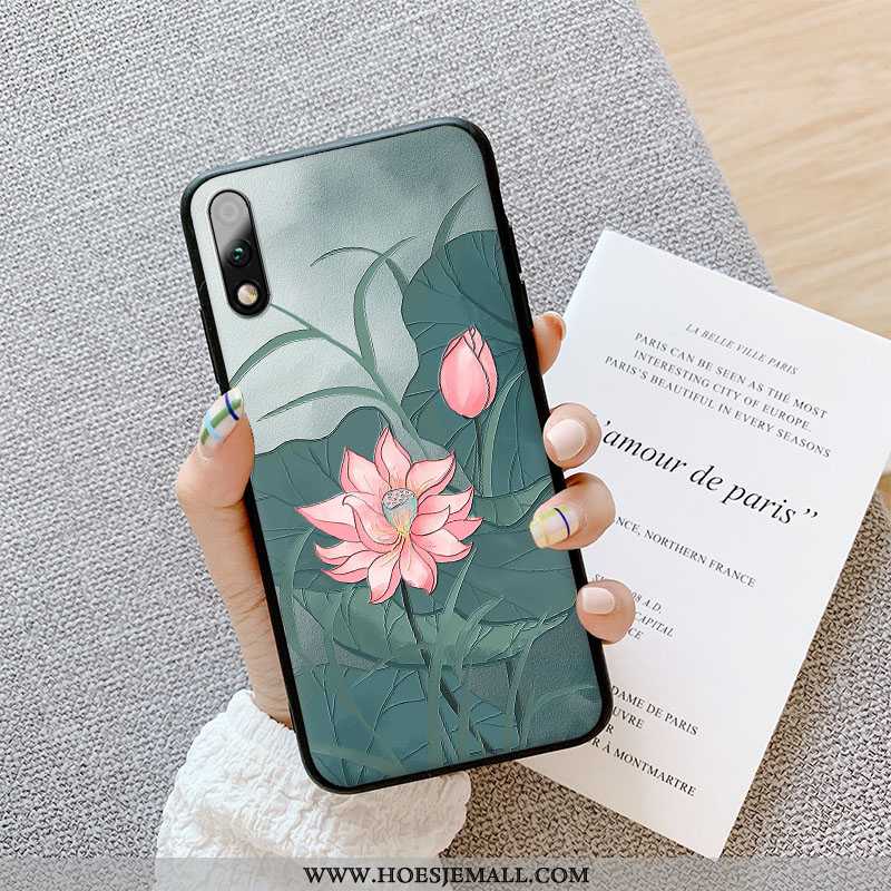 Hoesje Honor 9x Reliëf Trend Kunst Driedimensionaal Kleur Bescherming Mobiele Telefoon Groen