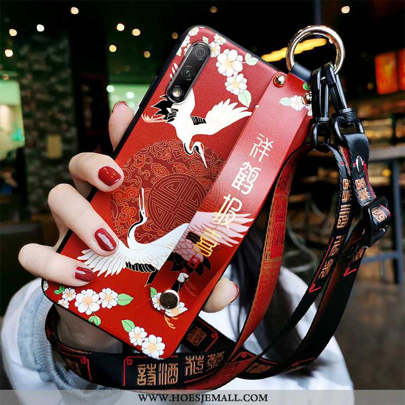 Hoesje Honor 9x Trend Siliconen All Inclusive Chinese Stijl Vintage Bescherming Donkerblauwe