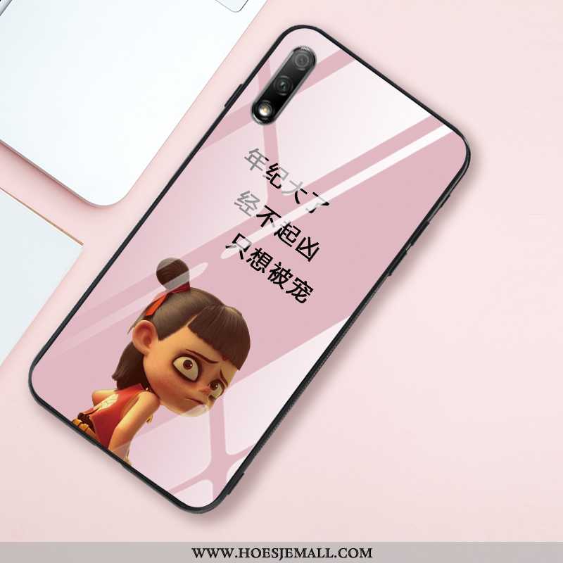 Hoesje Honor 9x Zacht Siliconen Anti-fall Hoes Roze Mobiele Telefoon