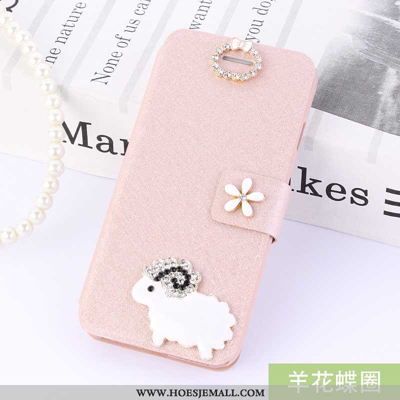 Hoes Honor 9x Leren Hoesje Anti-fall Folio Mobiele Telefoon Roze