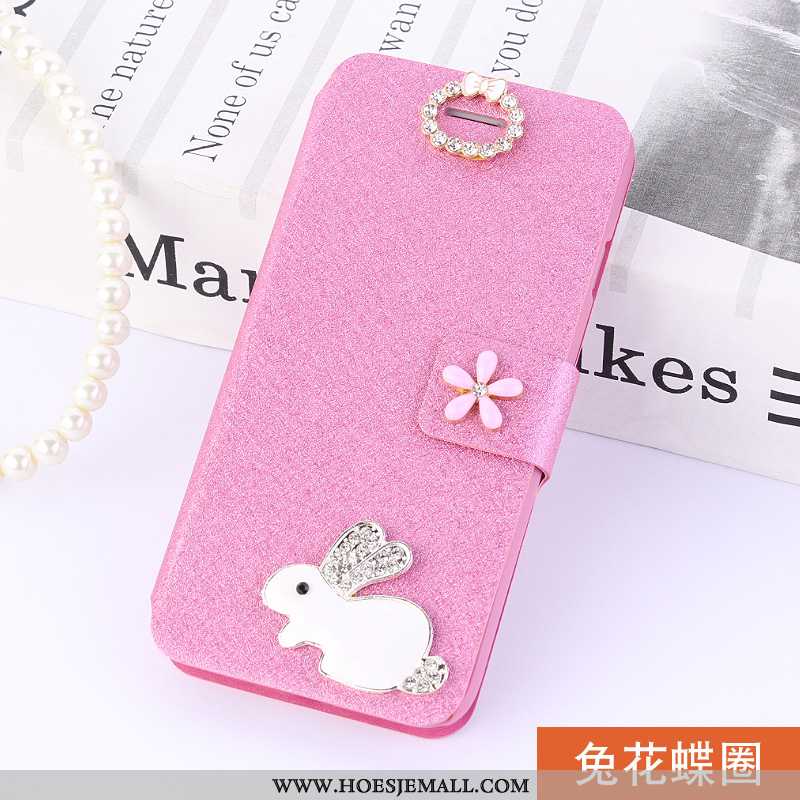 Hoes Honor 9x Leren Hoesje Anti-fall Folio Mobiele Telefoon Roze