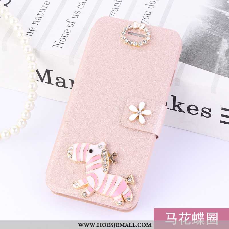 Hoes Honor 9x Leren Hoesje Anti-fall Folio Mobiele Telefoon Roze