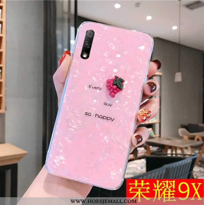 Hoesje Honor 9x Patroon Zacht Persoonlijk Doorzichtig Hoes Scheppend Mobiele Telefoon Roze