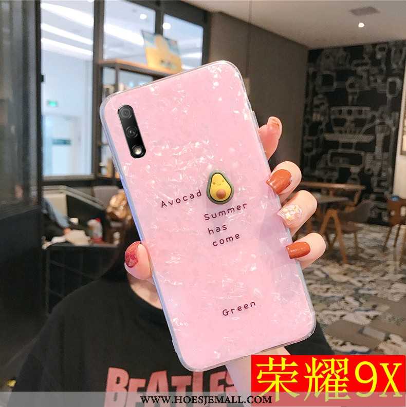 Hoesje Honor 9x Patroon Zacht Persoonlijk Doorzichtig Hoes Scheppend Mobiele Telefoon Roze