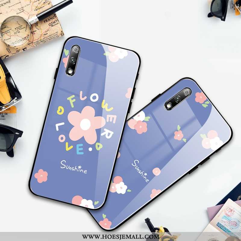 Hoes Honor 9x Bescherming Glas Hoesje Purper Scheppend Persoonlijk Siliconen