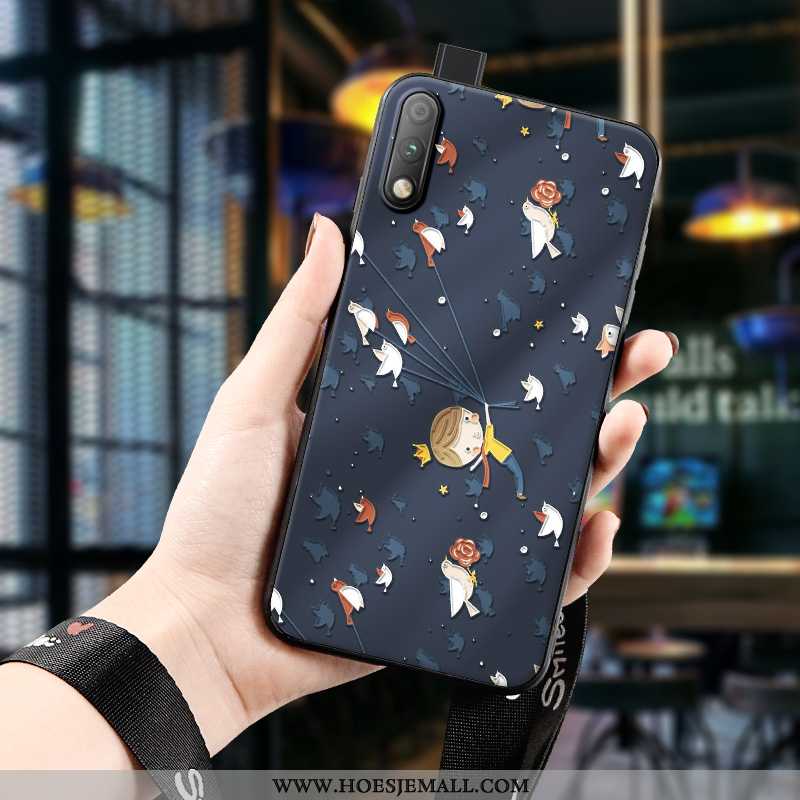 Hoesje Honor 9x Spotprent Zacht Hoes Mobiele Telefoon Nieuw All Inclusive Donkerblauw Donkerblauwe