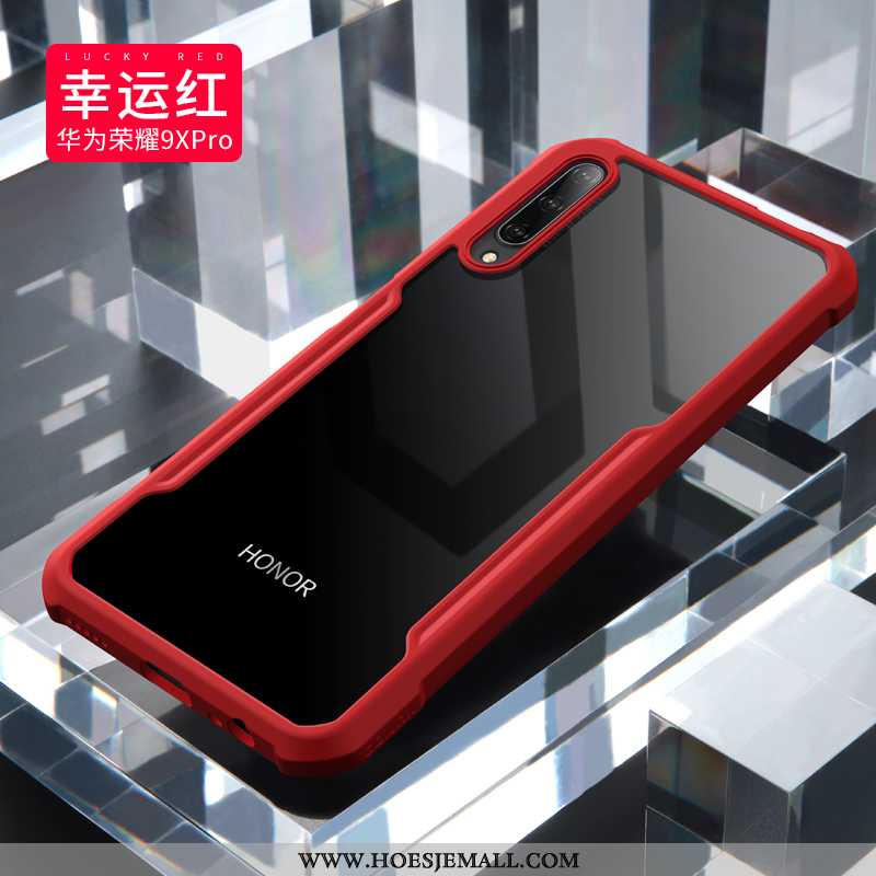 Hoesje Honor 9x Pro Siliconen Bescherming Dun Super All Inclusive Net Red Hoes Rood