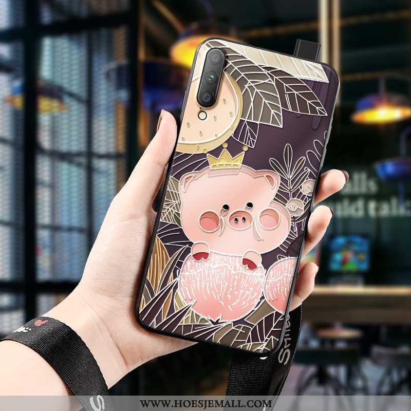 Hoesje Honor 9x Pro Siliconen Bescherming Nieuw Hoes Driedimensionaal Anti-fall Roze