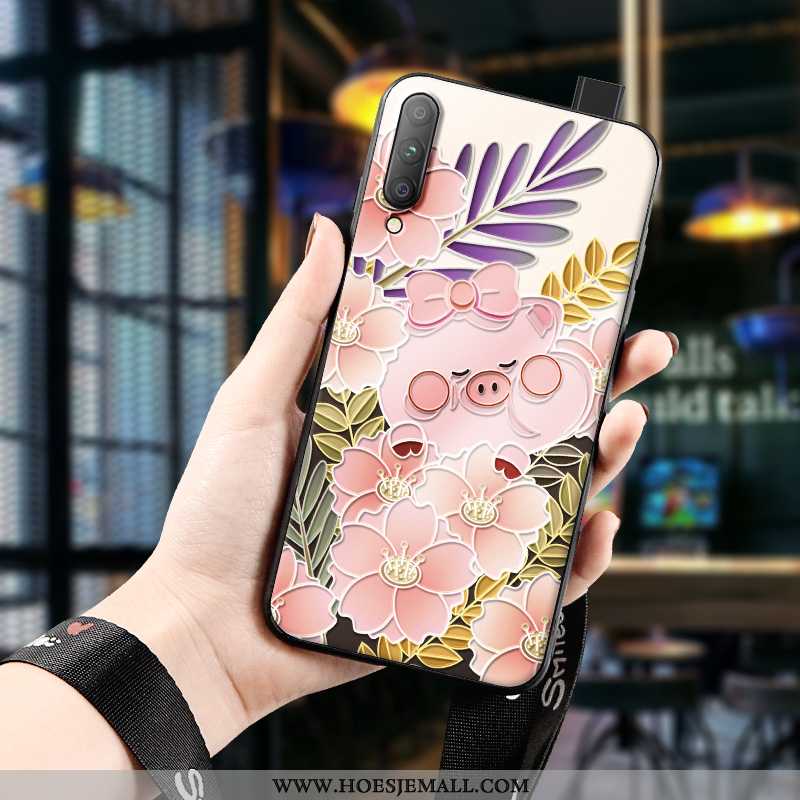 Hoesje Honor 9x Pro Siliconen Bescherming Nieuw Hoes Driedimensionaal Anti-fall Roze