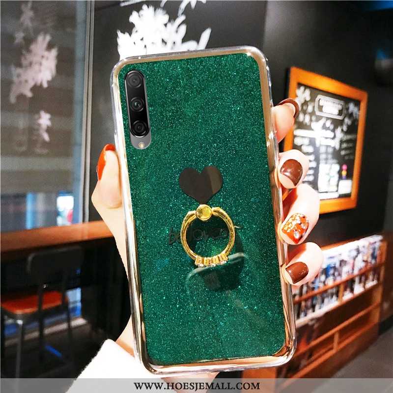 Hoesje Honor 9x Pro Zacht Bescherming Lichte Luxe Mode Hoes Plating Groen