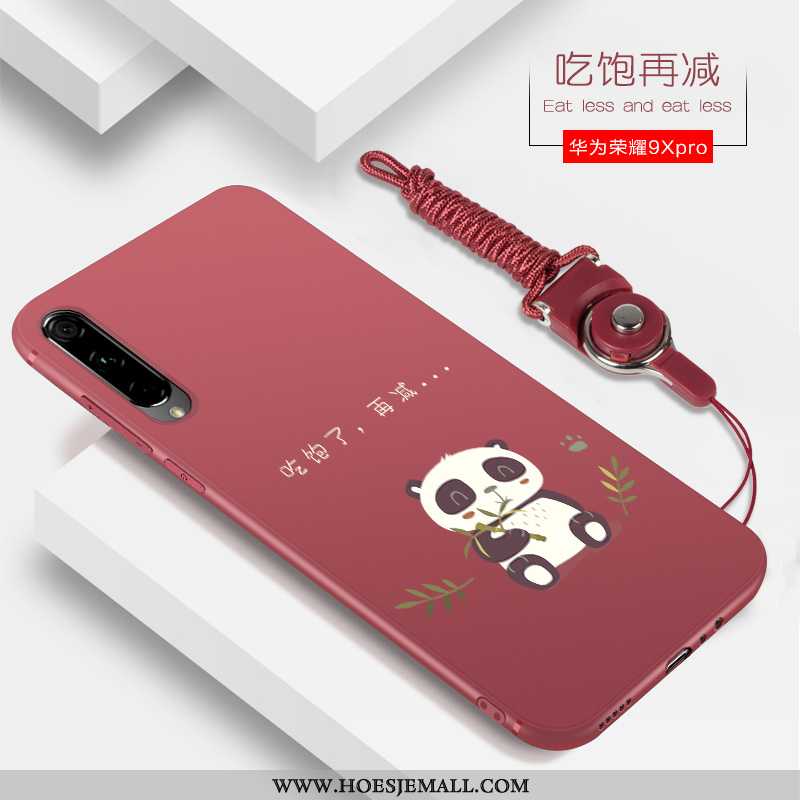 Hoes Honor 9x Pro Trend Siliconen Rood Nieuw Anti-fall Mobiele Telefoon