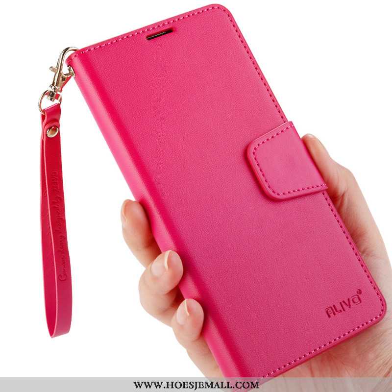 Hoesje Honor 9x Pro Leren Bescherming Clamshell Mobiele Telefoon Rood All Inclusive Roos