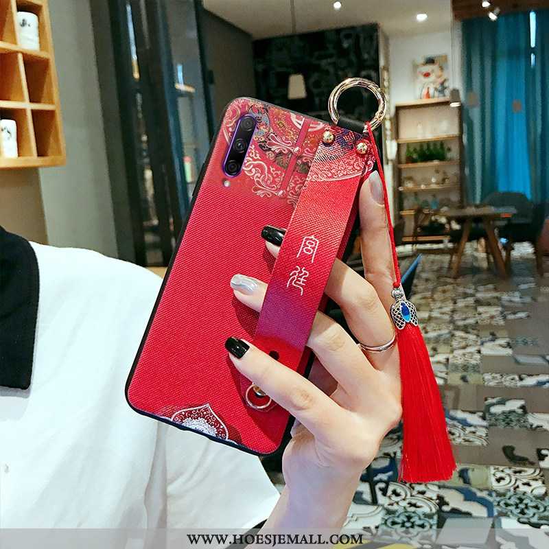 Hoesje Honor 9x Pro Opknoping Nek Hanger Chinese Stijl Wind Groen Jeugd