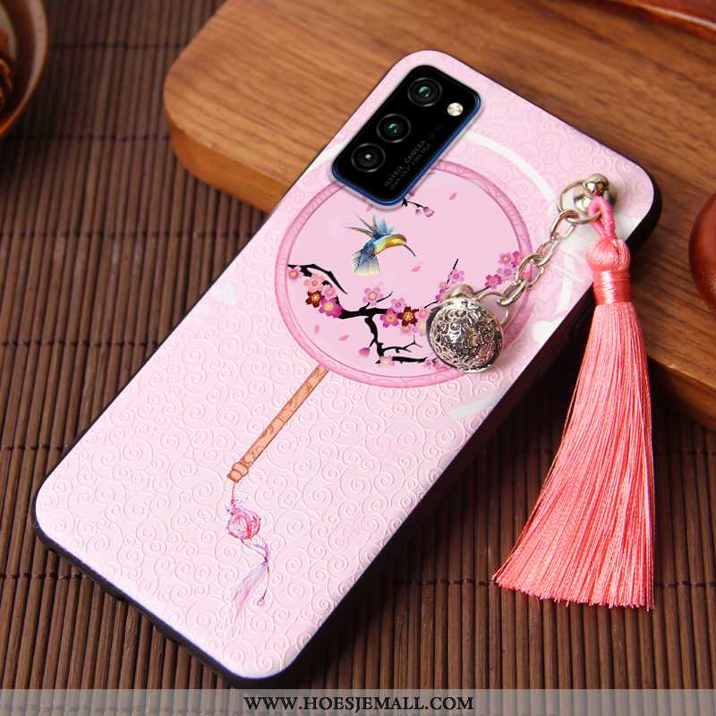 Hoes Honor View30 Trend Siliconen Roze Scheppend Mobiele Telefoon Hoesje