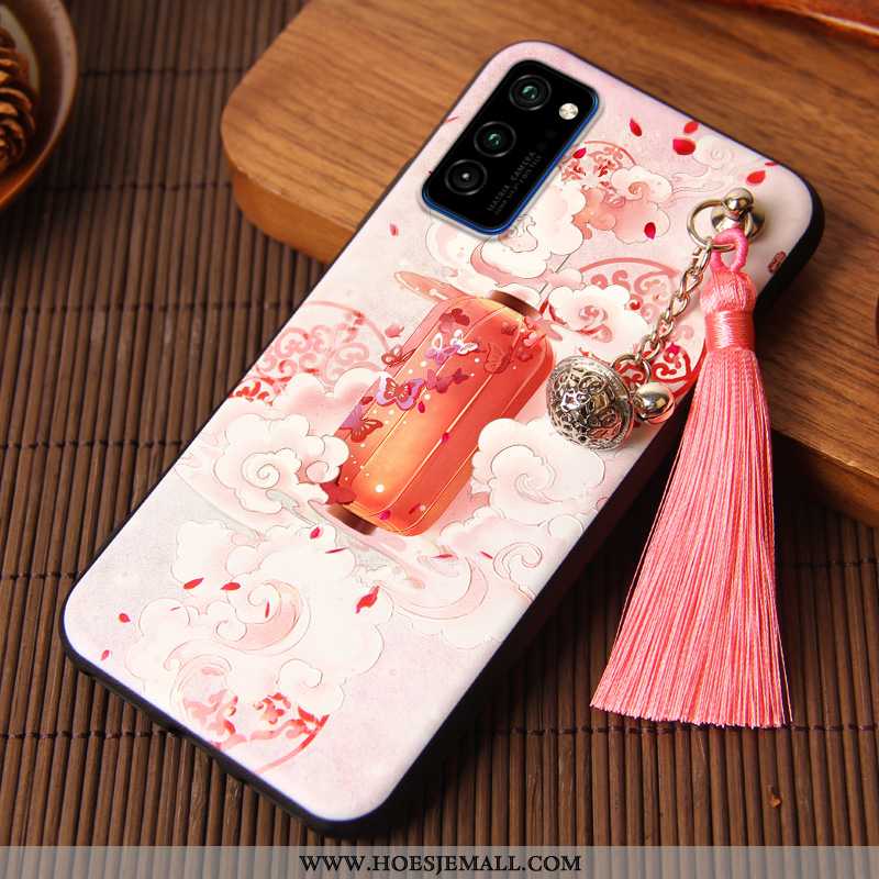 Hoes Honor View30 Trend Siliconen Roze Scheppend Mobiele Telefoon Hoesje