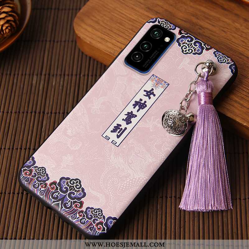 Hoes Honor View30 Trend Siliconen Roze Scheppend Mobiele Telefoon Hoesje