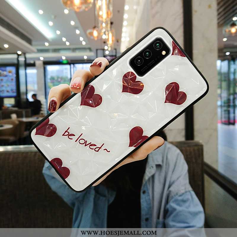 Hoesje Honor View30 Super Dun Mobiele Telefoon Persoonlijk Net Red Anti-fall Scheppend Rood