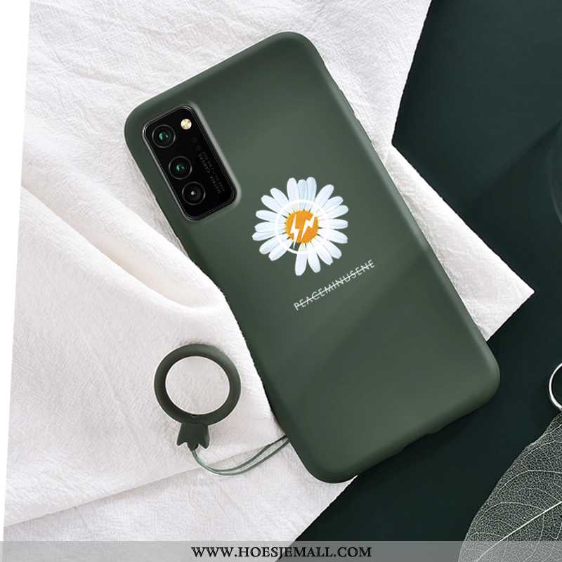 Hoesje Honor View30 Persoonlijk Trend Zacht Madeliefjes Mobiele Telefoon Hoes Siliconen Groen