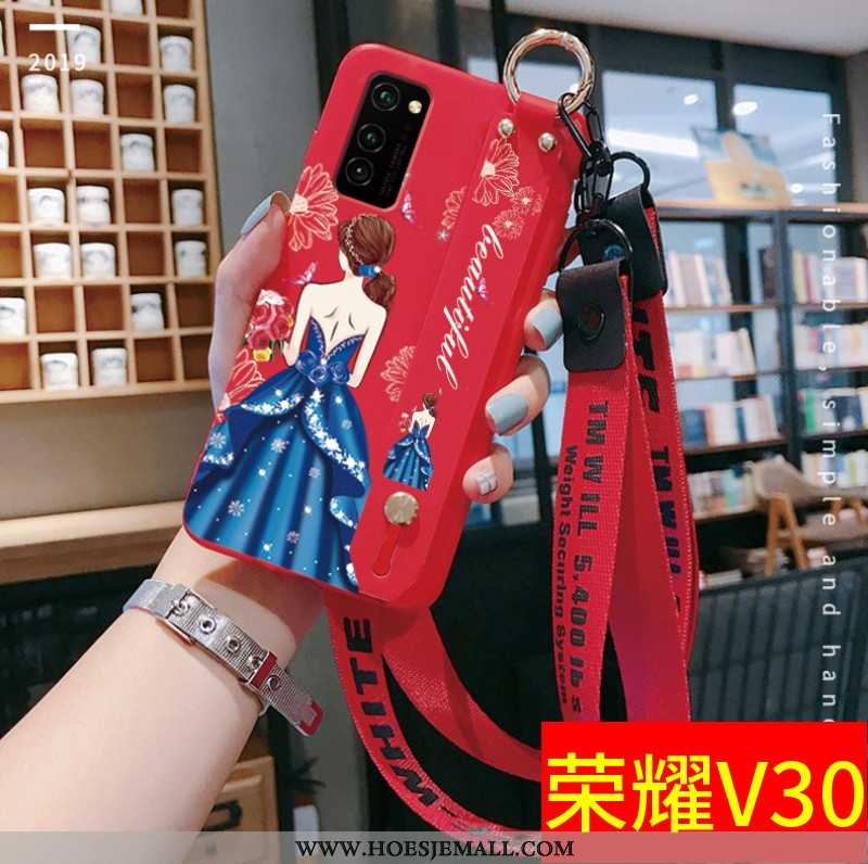 Hoesje Honor View30 Trend Zacht Bescherming Nieuw Schrobben Net Red Rood