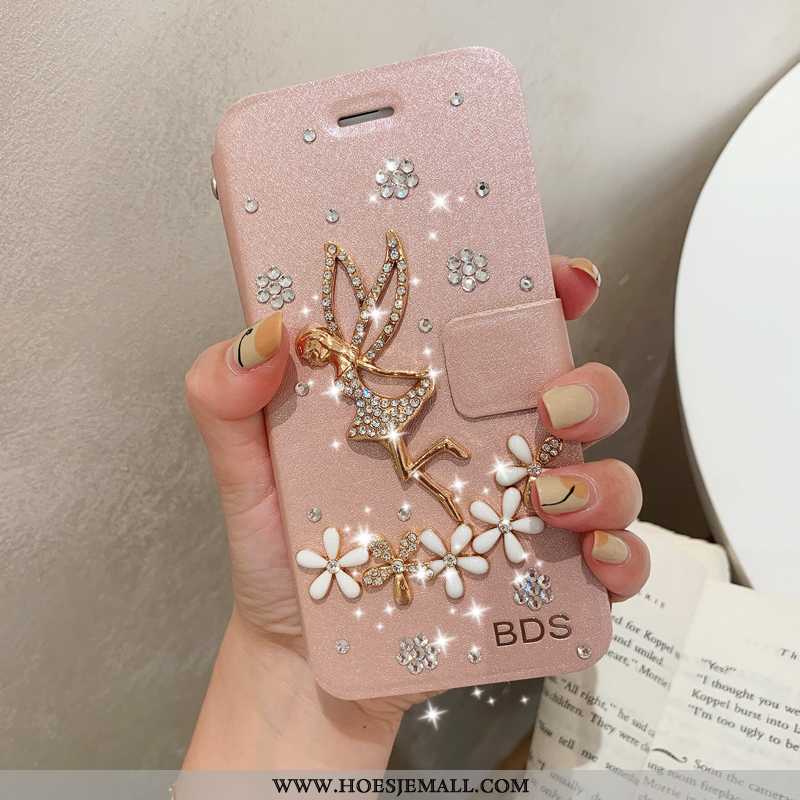 Hoes Honor View30 Met Strass Mobiele Telefoon Vouw Folio Anti-fall Zwart Zwarte