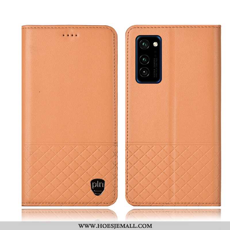 Hoesje Honor View30 Pro Leren Bescherming Zwart All Inclusive Hoes Folio Zwarte