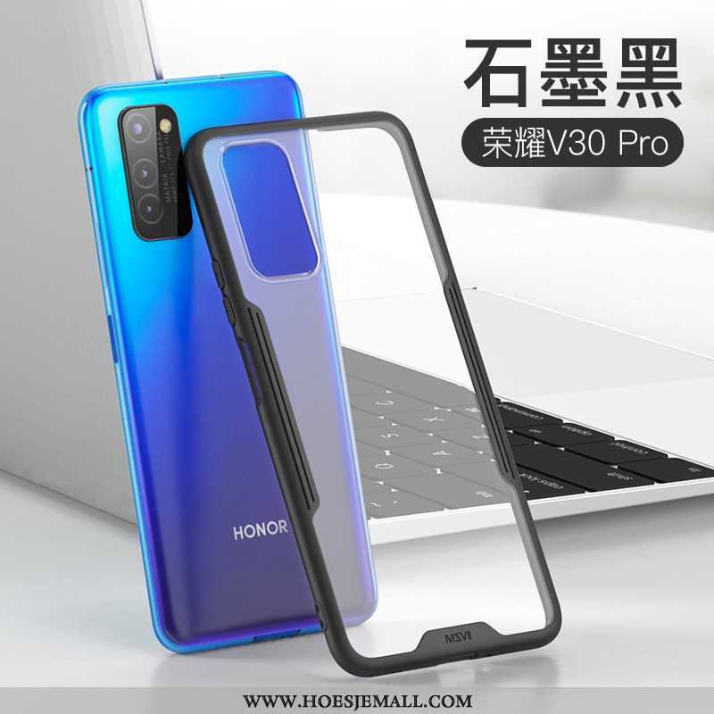 Hoesje Honor View30 Pro Zacht Siliconen All Inclusive Mobiele Telefoon Anti-fall Hoes Blauwe