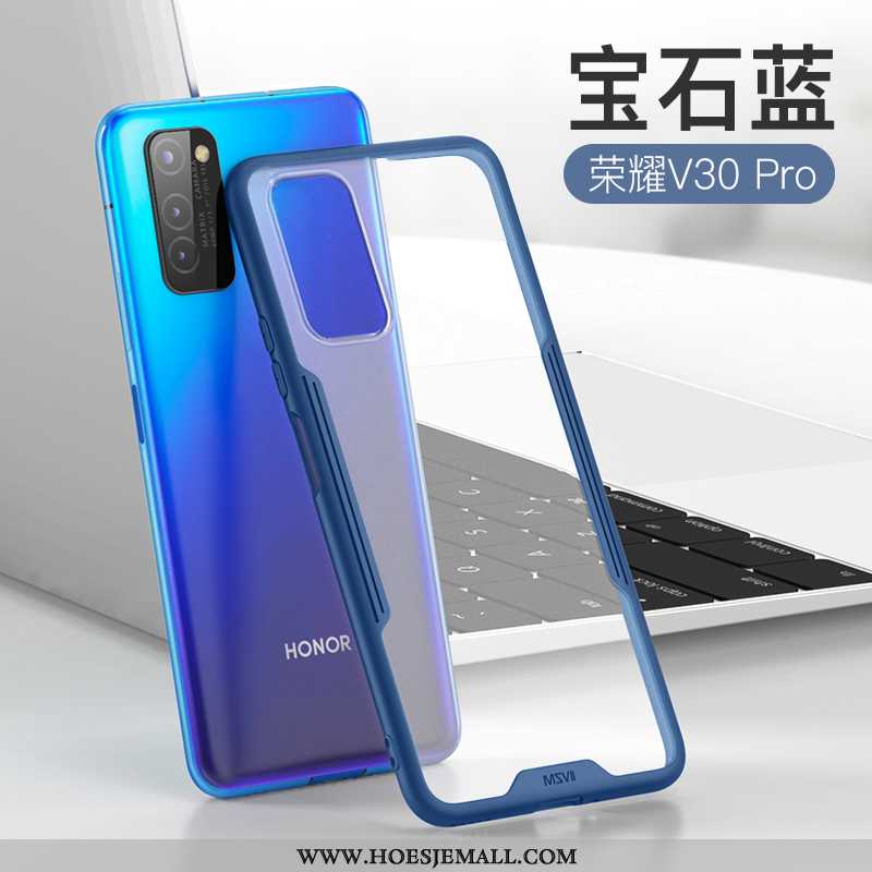 Hoesje Honor View30 Pro Zacht Siliconen All Inclusive Mobiele Telefoon Anti-fall Hoes Blauwe